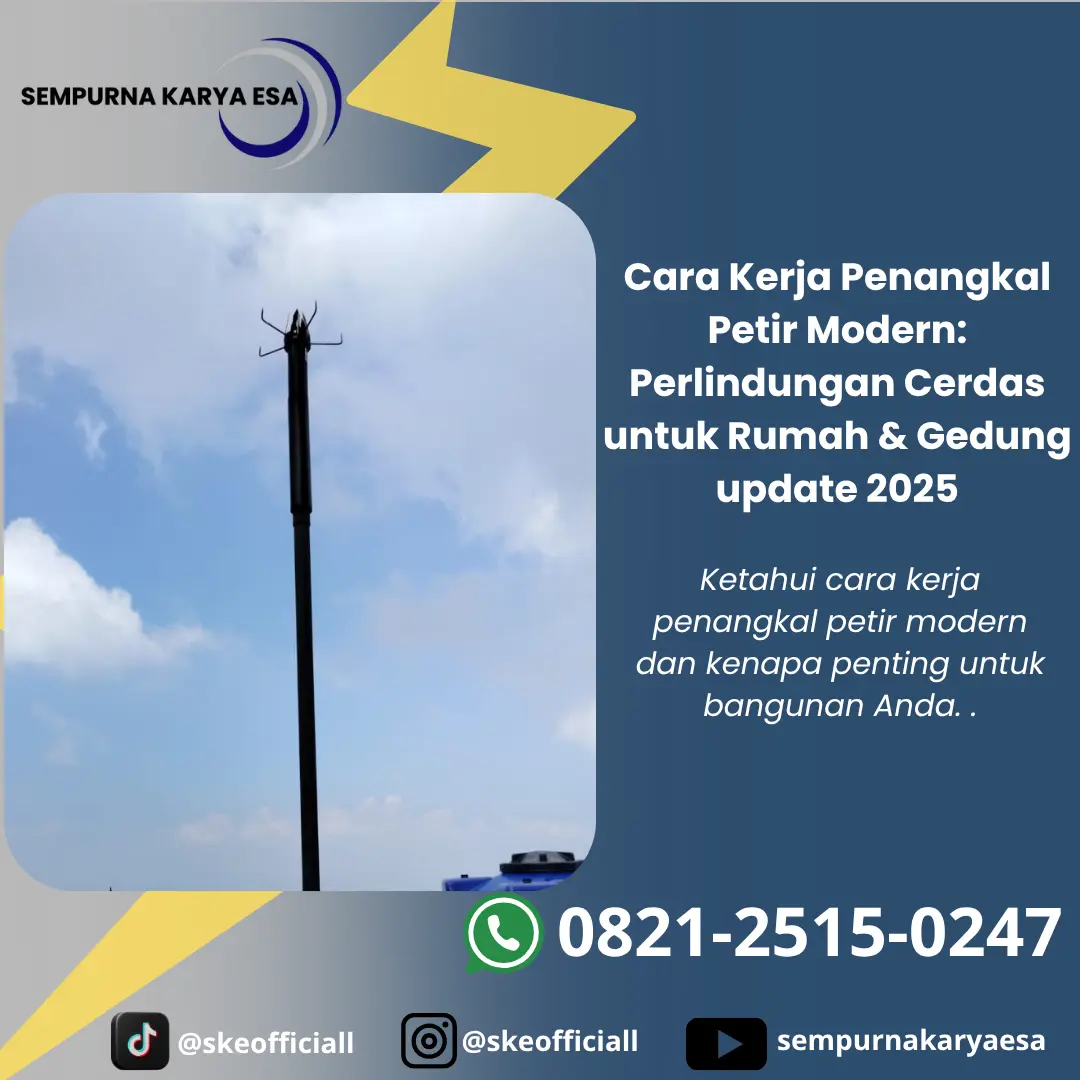 cara kerja penangkal petir