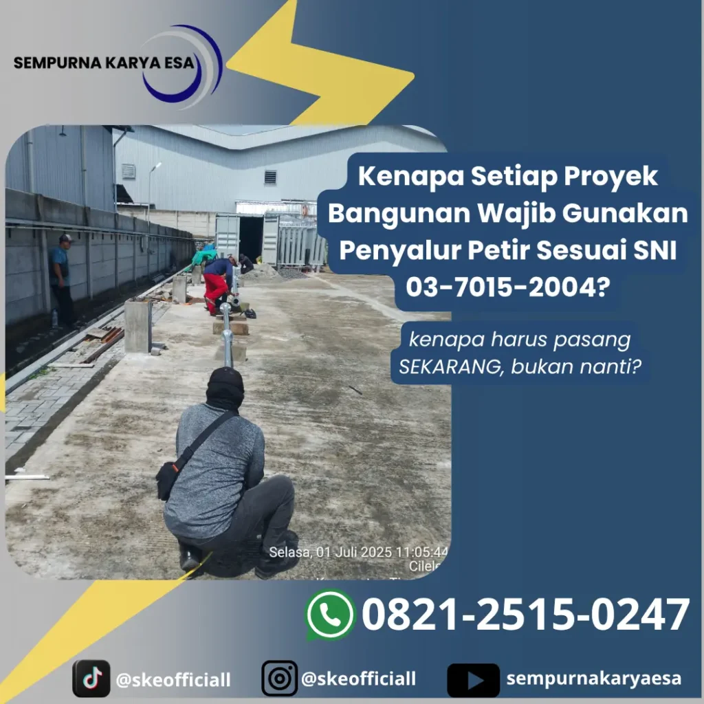 Penyalur petir sesuai SNI