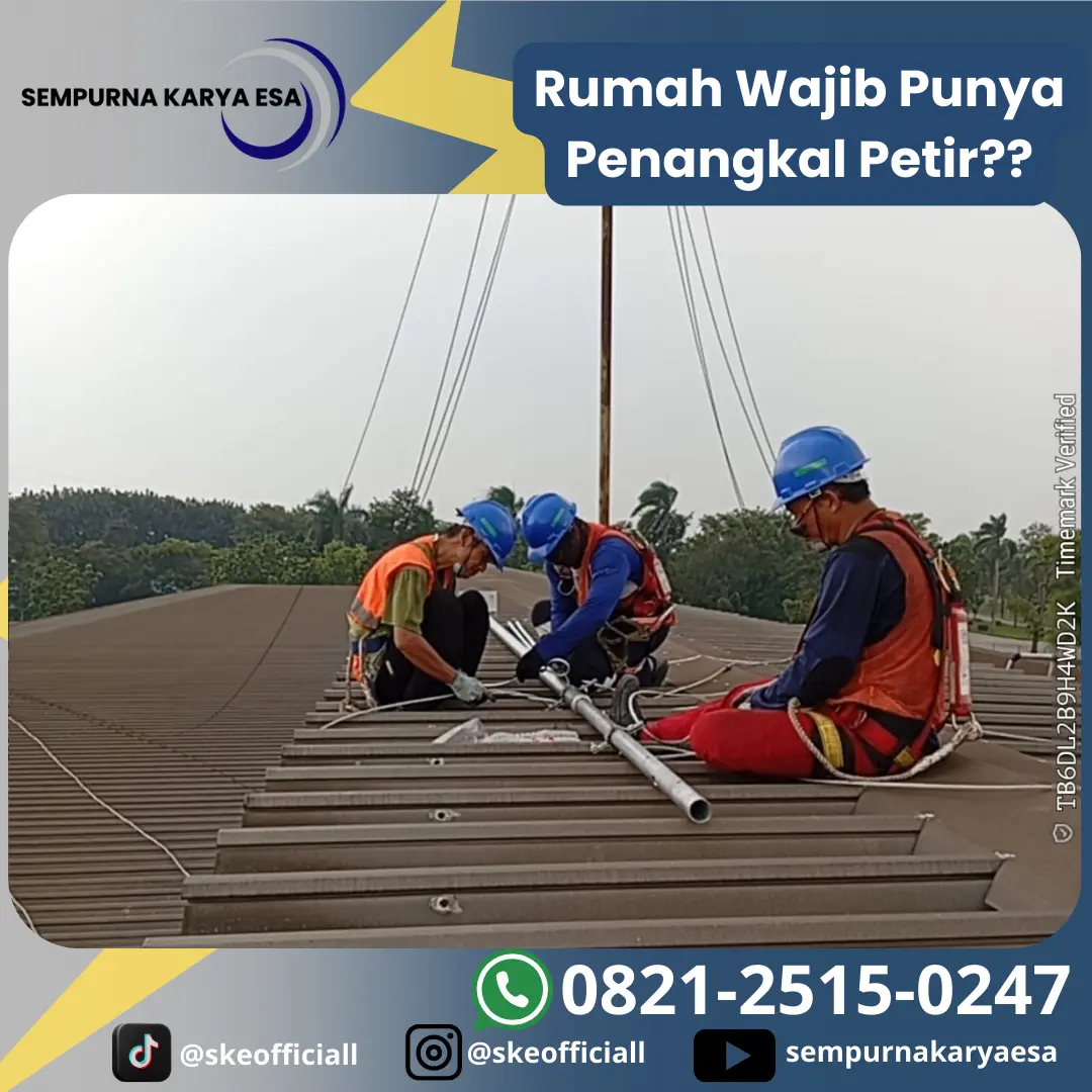 rumah punya sistem penangkal petir