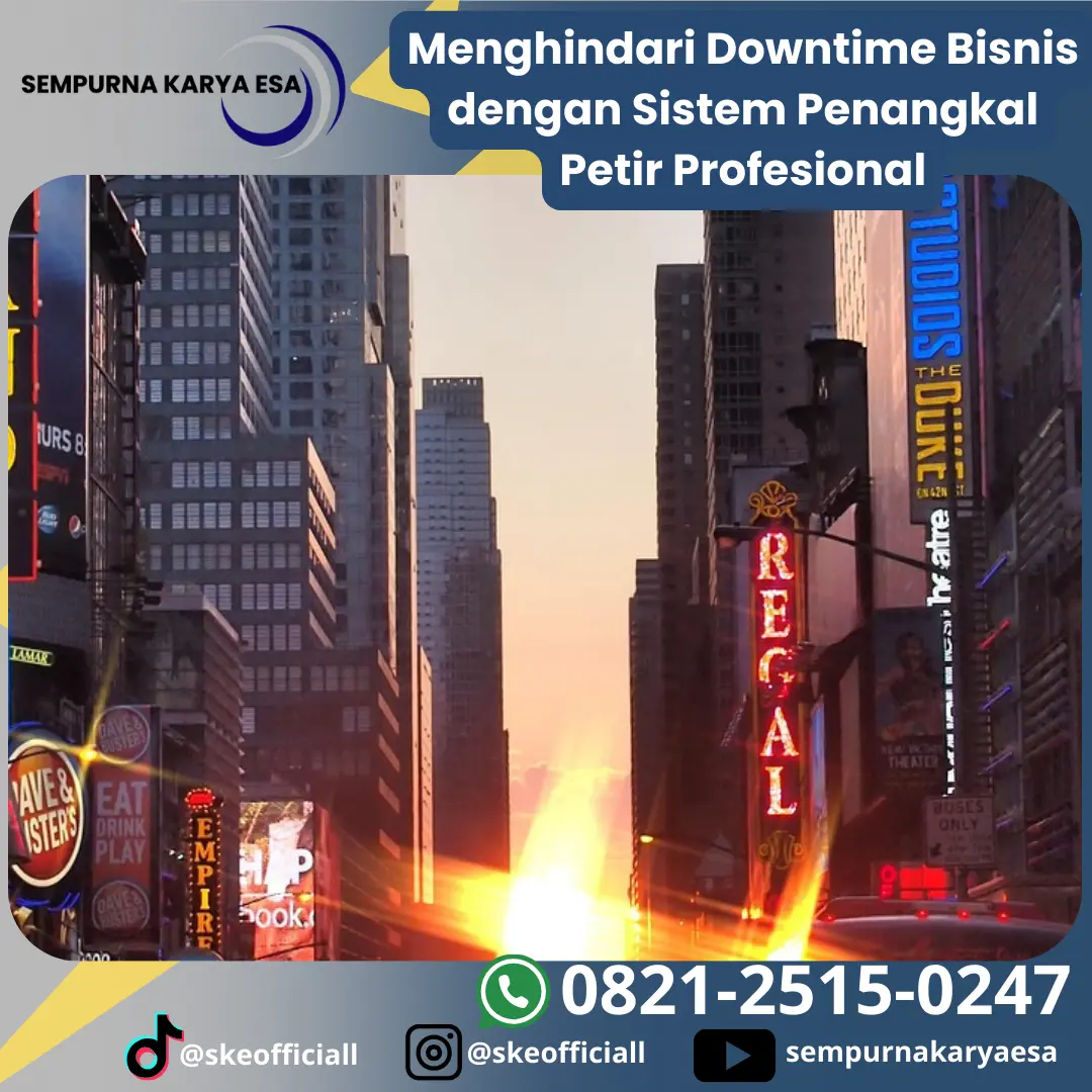 downtime bisnis sistem penangkal petir