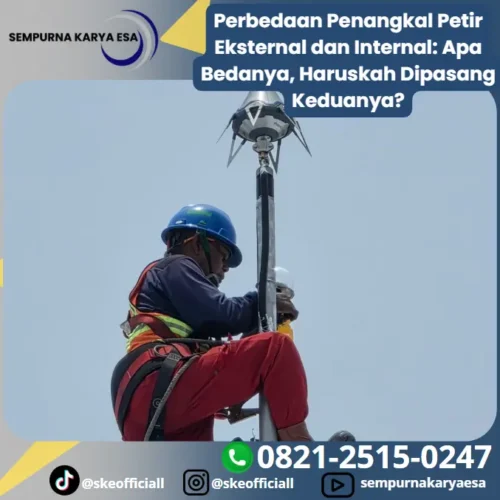 perbedaan penangkal petir eksternal