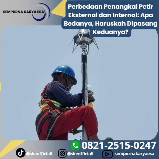 perbedaan penangkal petir eksternal