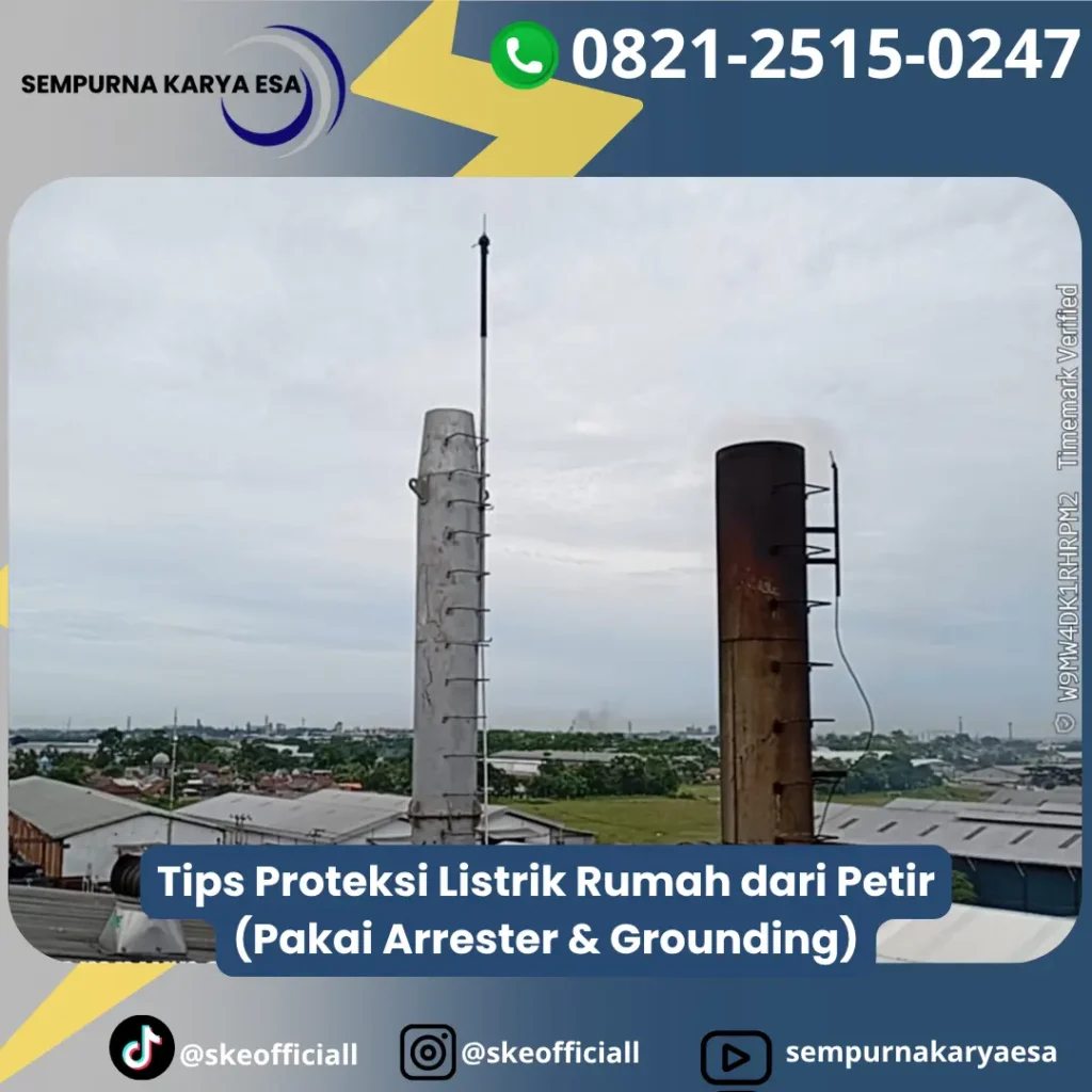 Proteksi listrik rumah dari petir