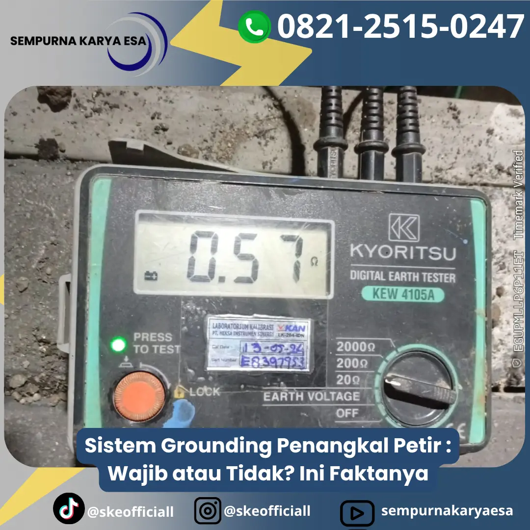 sistem grounding penangkal Petir