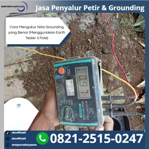 cara mengukur nilai grounding
