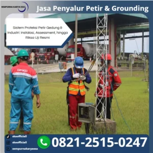 sistem proteksi petir gedung