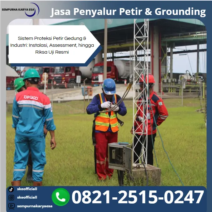 sistem proteksi petir gedung