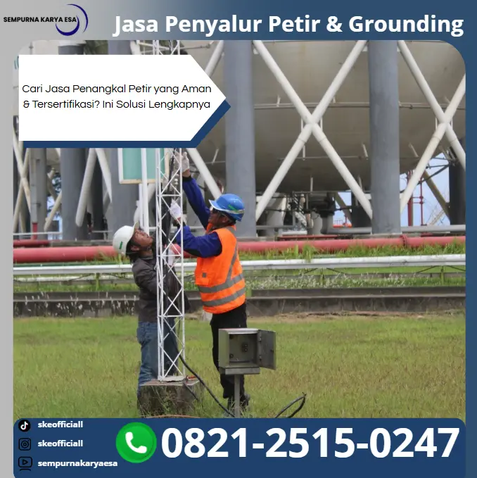 jasa pasang penangkal petir yang aman