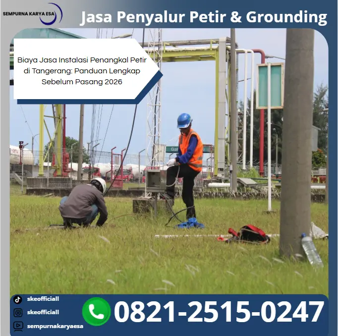 biaya jasa instalasi penangkal petir
