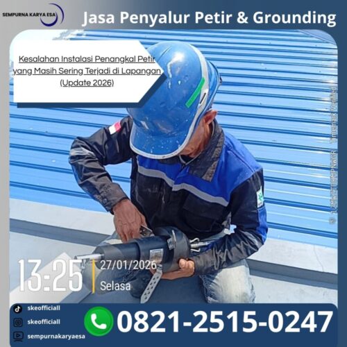 kesalahan instalasi penangkal petir