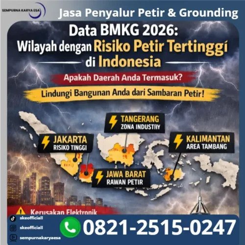 wilayah dengan risiko petir tertinggi