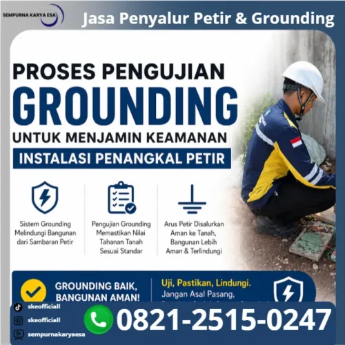 Proses pengujian grounding