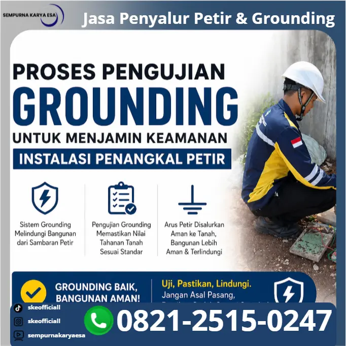 Proses pengujian grounding
