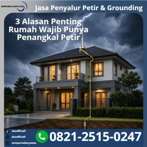rumah wajib pasang penangkal petir
