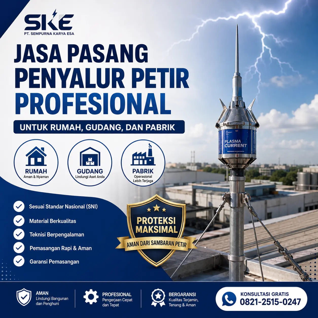 jasa pasang penyalur petir