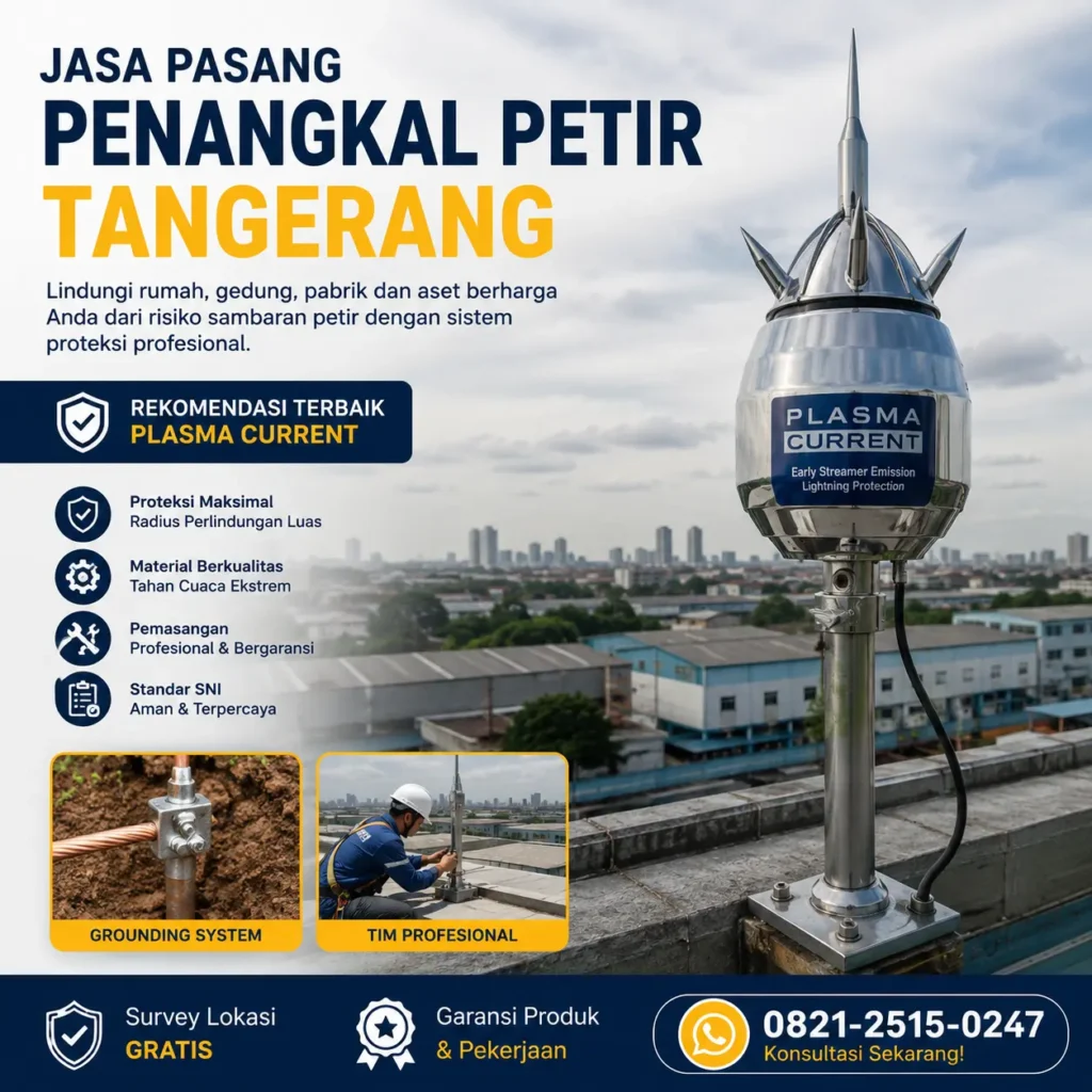 Jasa Pasang Penangkal Petir Tangerang Terpercaya