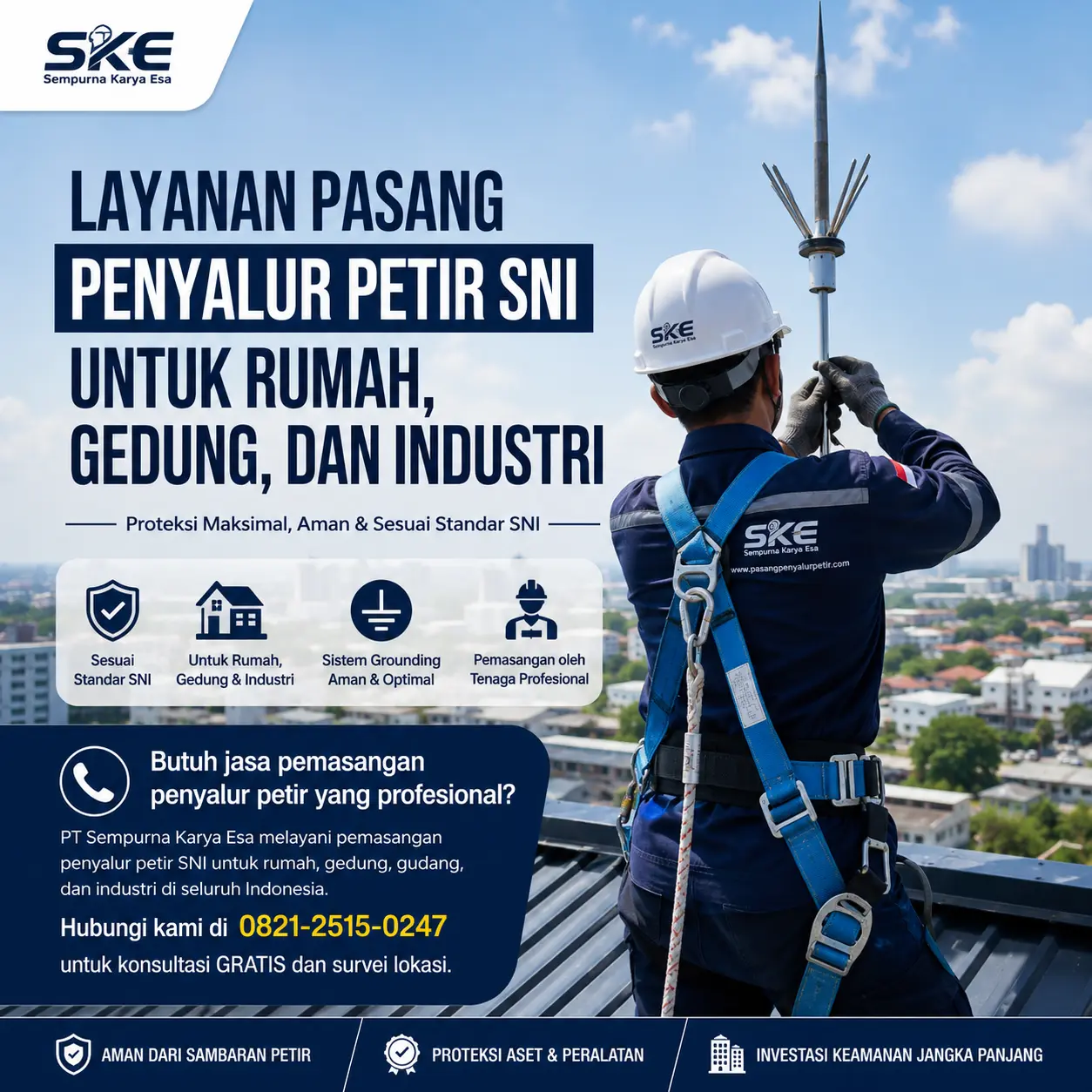 layanan pasang penyalur petir