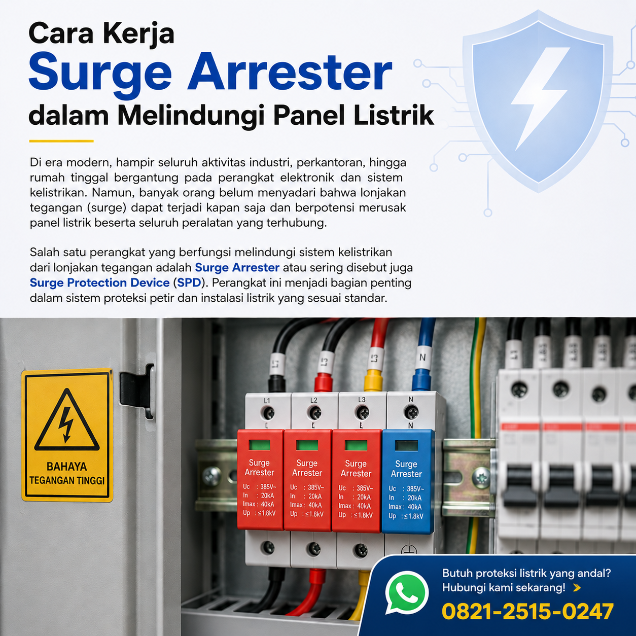 cara kerja surge arrester