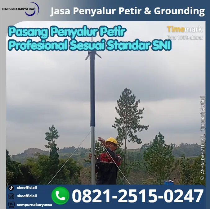 pasang penyalur petir