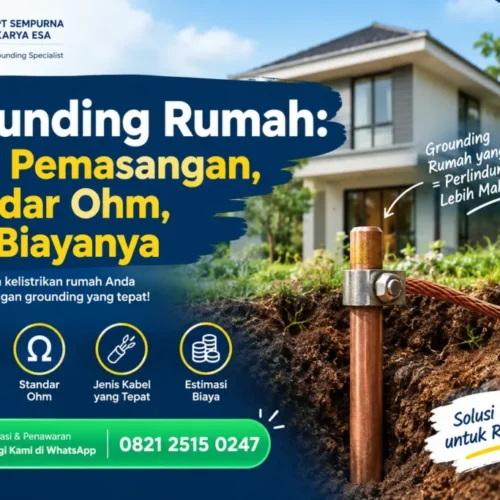 cara pemasangan grounding rumah